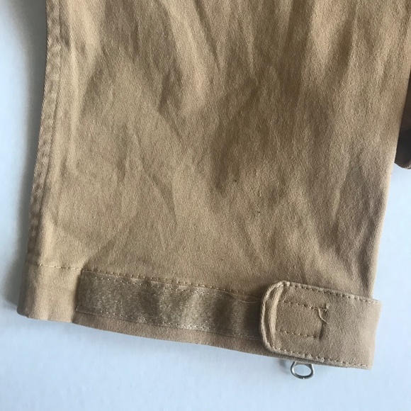 American Stitch Zipper Cotton Joggers | S | Khaki - Picture 5 of 9